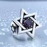 Star of David Stainless Steel Ring 2016 New Jewelry Wholesale Factory Price